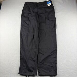 Galls 6 Pocket Ripstop BDU Cargo Pants Medium 32x32 Black Tactical NWT